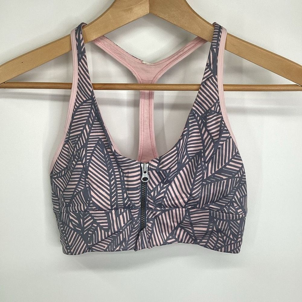 Ladies Lululemon Cool To Street Banana‎ Leaf Sports Bra size 6
